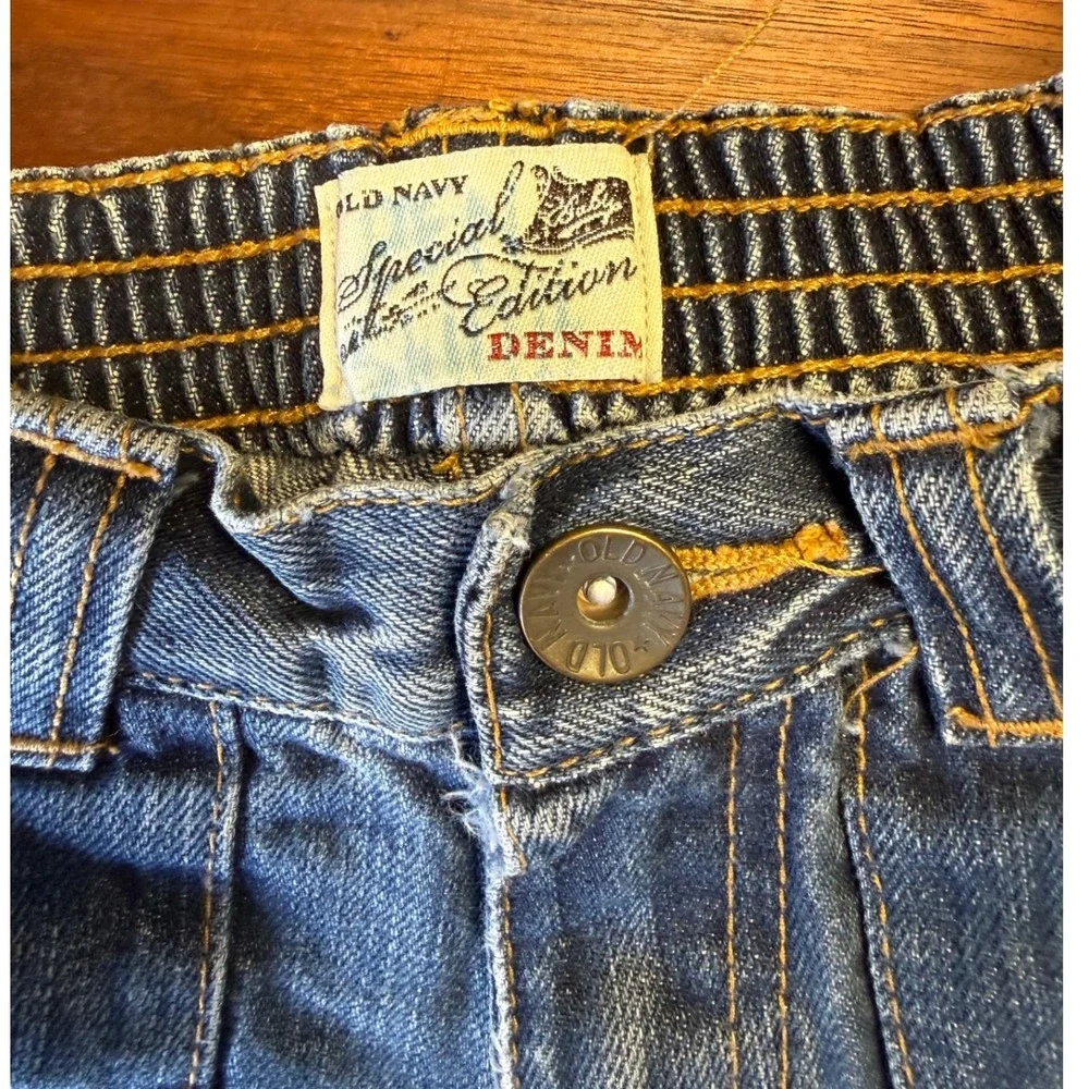Vtg Old Navy Special Edition Denim Carpenter Jeans Blue 12-18 Months Fall‎ 2006